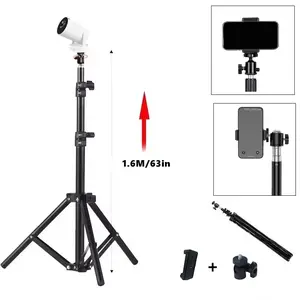 Projector stand 160 cm - Foldable home theater tripod stand. Heavy-duty metal material, with a load capacity of 1.5 kilograms | Suitable for projectors, photography lights, ring lights and cameras