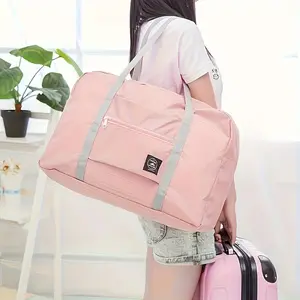 Large Capacity Travel Bag, Foldable Carry On Duffel for Overnight Stays, Gym & Shopping