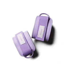 UPPPER Ankle Straps Lavender - For Cable Machines, Kickbacks & Glute Workouts, Padded, Hook-and-Loop, D-Rings (Pair)