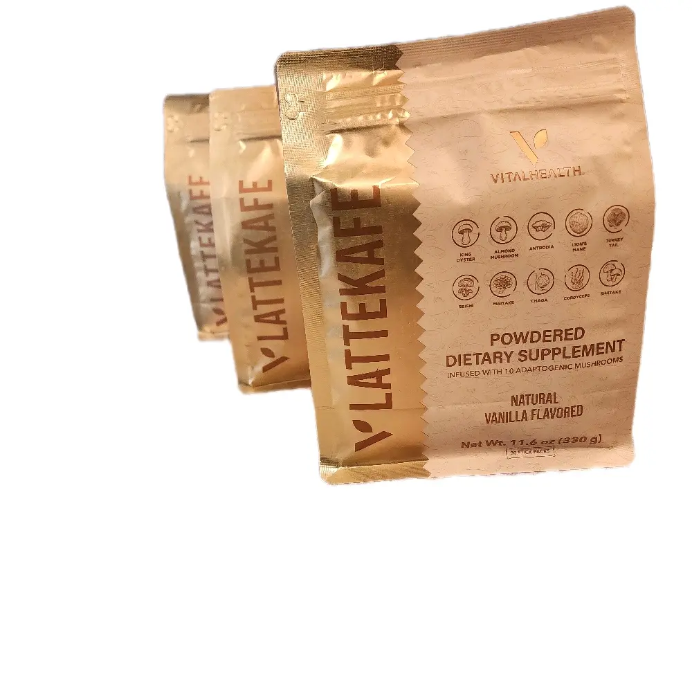 LATTEKAFE Powdered Dietary Supplement with Premium Coffea Arabica & Functional Mushrooms for Natural Energy & Focus 11.6 oz