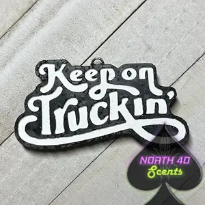 Keep On Truckin’ Iconic Old School Cool by Robert Crumb air freshener for small spaces