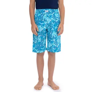 Boy's Island Swim Trunks | Aruba Blue Sea Camo