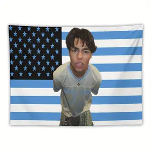 Malachi Barton Flag Wall Hanging, Perfect for Bedroom, Living Room, Dormitory Decoration, Bedroom Walls (Independence Day)