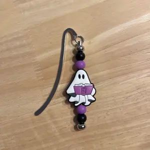 Purple & Black Ghost Reading Bookmark