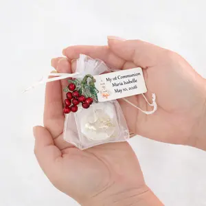 Personalized First Communion Favors Set of 12 – Ready to Gift Virgin of Guadalupe Rosary
