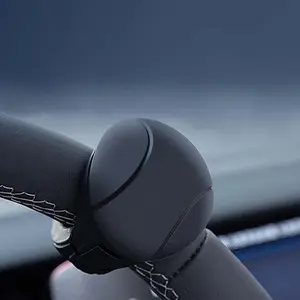 Car Steering Wheel Booster Ball, 360° Rotatable Car Steering Wheel Spinner, Non-slip Silicone Labor-saving Single-hand Turning Aid for All Cars