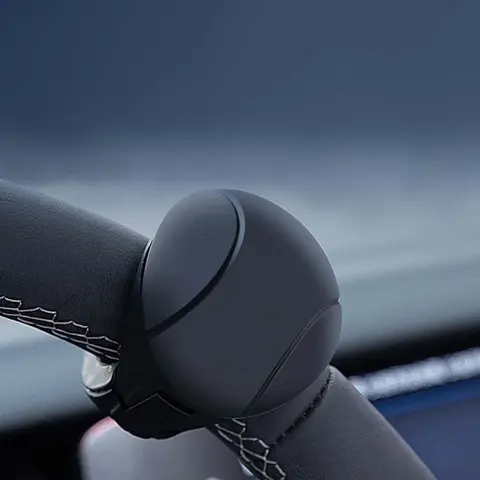 Car Steering Wheel Booster Ball, 360° Rotatable Car Steering Wheel Spinner, Non-slip Silicone Labor-saving Single-hand Turning Aid for All Cars