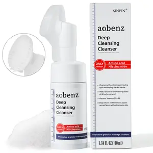 SINPIN Acne Foaming Cleanser – Built-in Brush for Deep Oil Control Facial Gentle