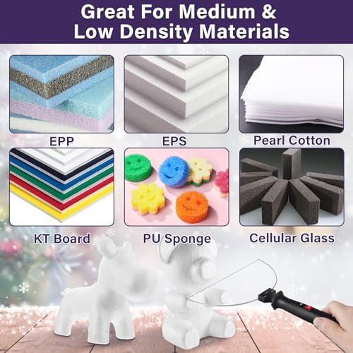 GOCHANGE 4 in 1 Foam Cutter,  Electric Cutting Machine Pen Tools Kit, 100-240V /18W Styrofoam Cutting Pen with Electronic Voltage Transformer Adaptor For Foam Cutting, Holes Digging, Details Handling