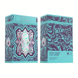 【Wohstudios】1 Set of Crystal Style Medusa's Eye Tarot Cards, Mystic Divination Tools for Beginners, Laser Stamped Sides, Language Guide included