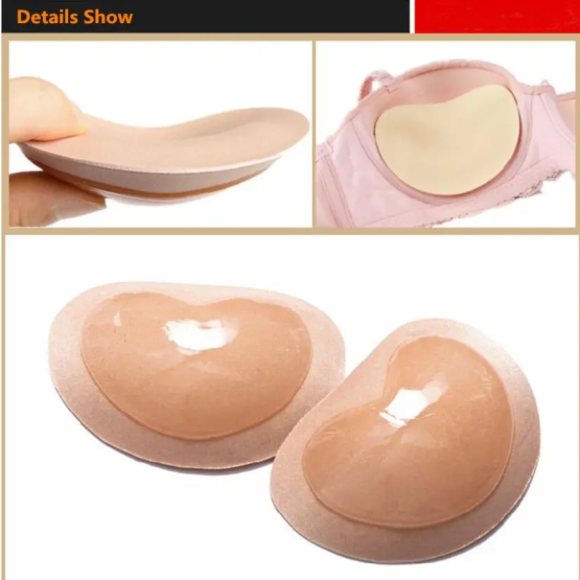 Women's Lightweight Self-Adhesive Heart-Shaped Silicone Chest Bra Pads - 1 Size, Cloth-Lined, Skin-Friendly, Reusable Adhesive Nipple Covers, Invisible Lift & Support, Female Everyday Use, 25g/Pair for Dresses, Swimsuits