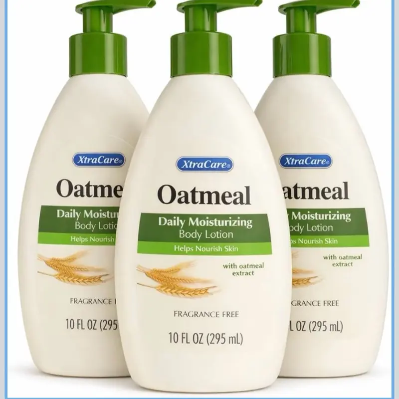 oatmeal Xtra.care Daily Moisturizing Body Lotion Extract, Soothing Hydration for Dry & Sensitive Skin, 10 fl oz (Pack of 3)