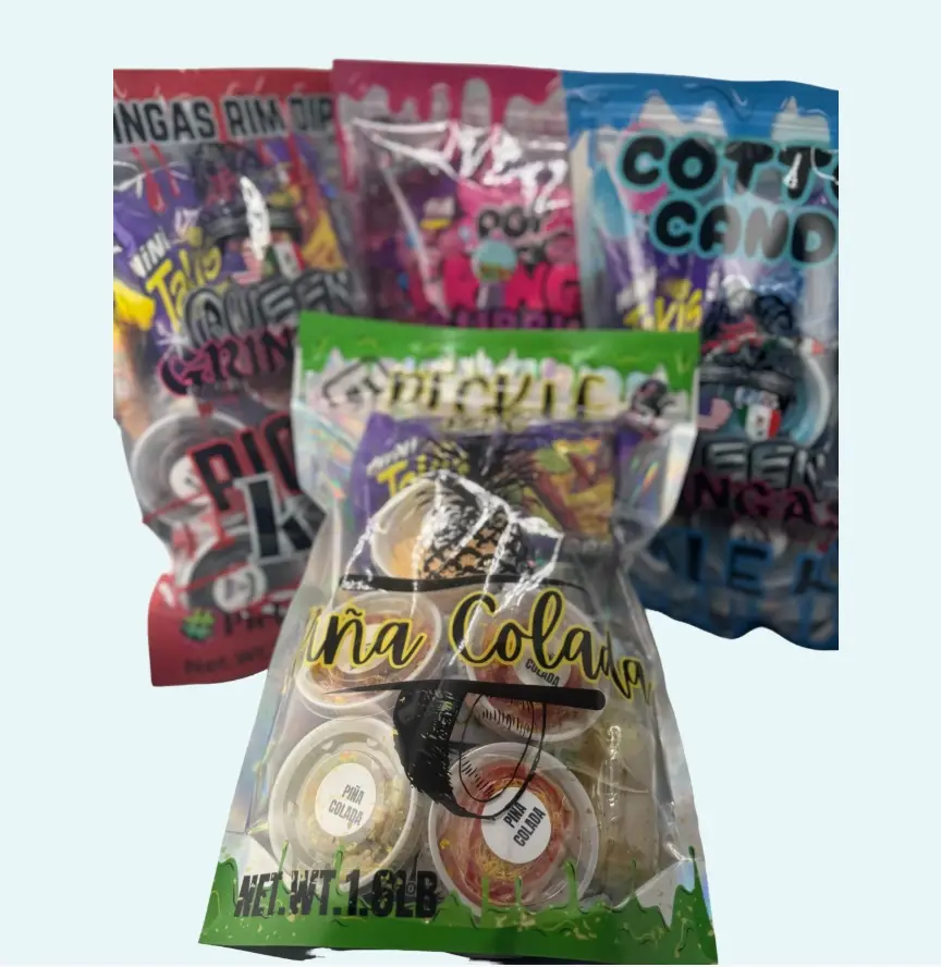 Gringas single Pickle Kit with candy topping with your flavor choice!