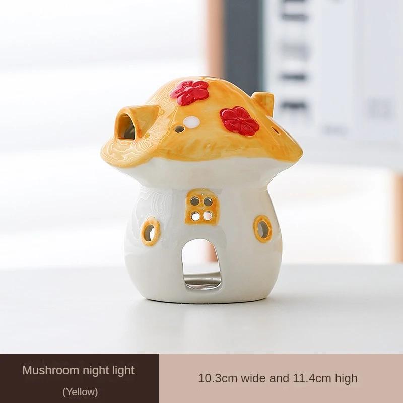 Ceramic Mushroom Tea Candle Holder