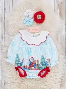 Snowy Sleigh Deliveries Bubble Romper