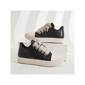 Men's thick soled shoes, round toe casual shoes, retro thick soled sports shoes