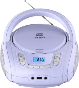 Radio CD Player with ,FM Radio,USB MP3 Playback,AUX-in,Headphone Jack,MP3 CDs Compatible,Portable CD Players for  or Outdoor
