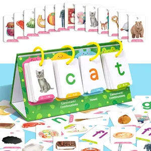 129 Educational Word Cards for Kids, Word Building Cards, Educational Spelling Toy, Literacy Learning Card,Early Learning Visual Recognition Tool, Perfect Gift for Parent-Child Interactions, Vocabulary Flashcards