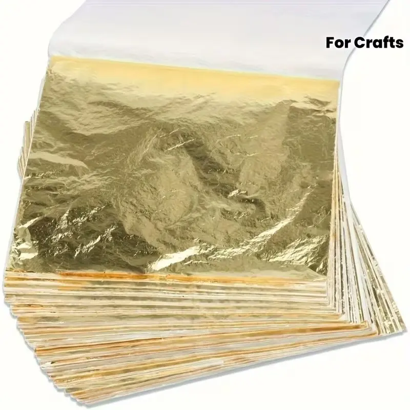 Leaf Paper, Realistic Metal Gold Leaves, Craft Supplies, Crafting Supplies, Frame Decoration, Home Wall Decor, High-Quality Art Material, Artist Supplies