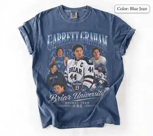 Garrett Graham University  T Shirt, Vintage Hockey Romance Tee, Briarr Hockey Team Shirt, Bookish Sports Romance Gift