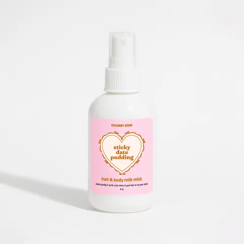 Sticky Dates Pudding Body Milk Mist Spray For Body & Hair - Fragrant Hair and Body Spray Milky Mist - Alcohol Free Body Mist - Vanilla and Dates Scent