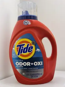 Tide Ultra Odor+Oxi Defense Liquid Laundry Detergent 73 fl oz 52 Loads HE Turbo Clean Formula for Tough Odors & Stains