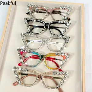 Clear Lens Cat Eye Glasses for Computer Use | Stylish & Comfortable Eyewear for Men & Women | Lightweight Design | Perfect for Daily Wear & Screen Time | Trendy Decorative Frames