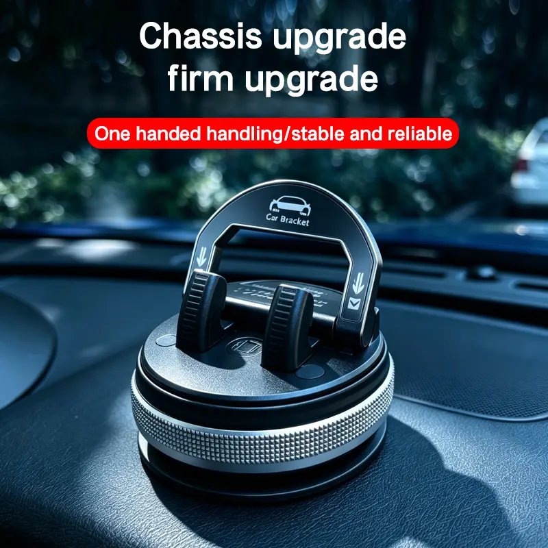 Car phone holder 360 degree rotation, suitablefor car navigation in-car dashboard, horizontaland vertica screen adjustment angle,suctioncup fixed non-slip mobile phone holdersuitable for iPhone and Android