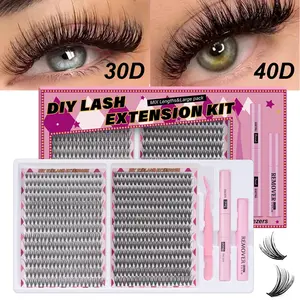 DIY Eyelash Extension Kit, Professional and Beginner Friendly, Easy Home Use, Full Set, Like Professionals at Home, Professional Lash Extension Kit, Individual Lash Extensions, DIY Dramatic Lashes