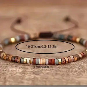 7 Chakras Bracelet, Meditation , Bohemian , Gemstone , Gold Plated Walk Beads 4mm Bracelet Minimalism