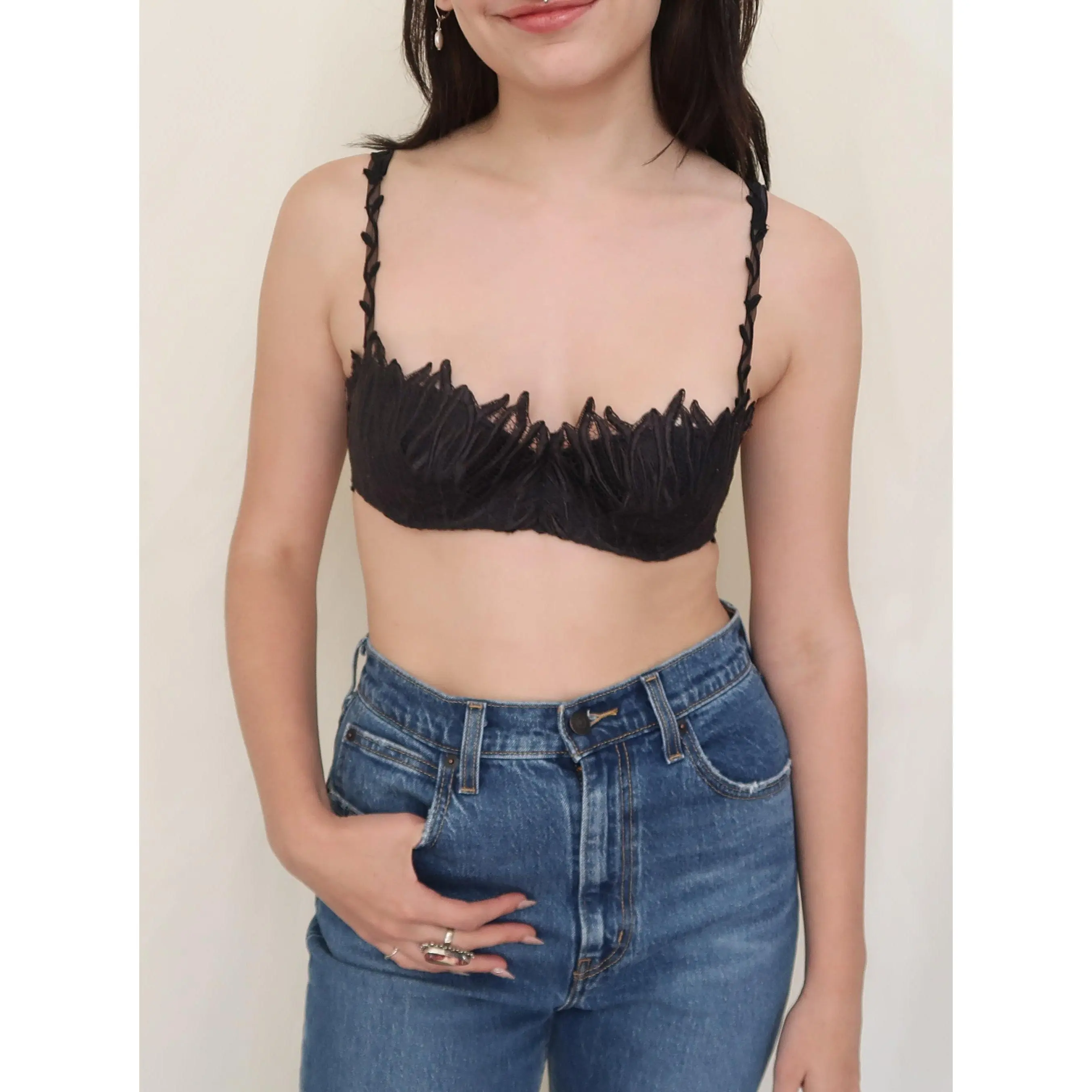 RARE "RAVAGE" '90s DESIGNER VINE PADDED BRA - (32B/34A/30C)