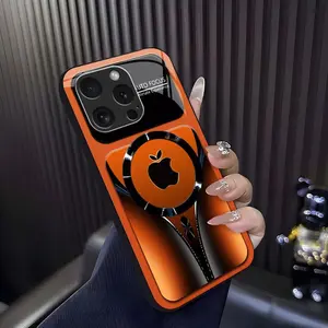 Suitable for [iPhone 16 Pro]high-end phone case ，Luxury Flowing Light Aesthetic Magsafe Case Anti-Scratch Magnetic Glass Cover YM99