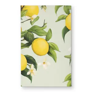 Begin Home Decor CODM2134SV7P6N 21 x 34 in. Flowery Lemons Kitchen Door Mat - Indoor & Outdoor Home Decor