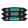 DUDE Wipes - Flushable Bathroom Disposable Wet Wipes, 3 Pack (144 Count) Mint Chill Extra-Large Adult Cleaner, Vitamin-E & Aloe, Plastic-Free Fibers, 99% Water Light Clean Feel, Septic & Sewer Safe