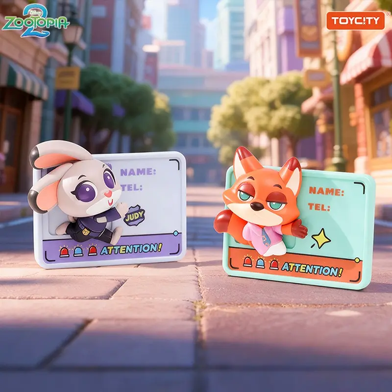 Disney Zootopia Super Citizen Pass Series Magnetic Toy Blind Box - Unisex Cartoon Collectible Figures, Random Surprise Set, Sealed Hobby Box with Magnetic Play, Detailed Character Designs