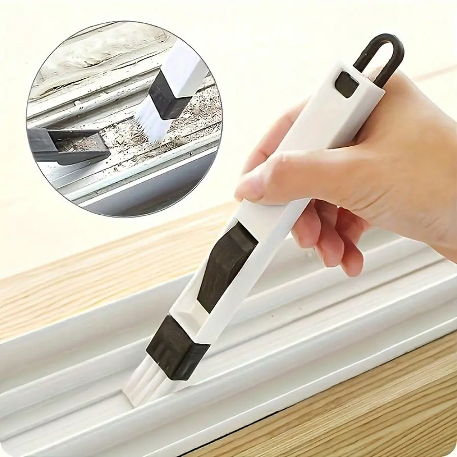 6-Pieces Set Of Multifunctional Window Cleaning Brushes - Suitable For Living Rooms, Bedrooms, Bathrooms, Kitchens, Etc. - No Power Required