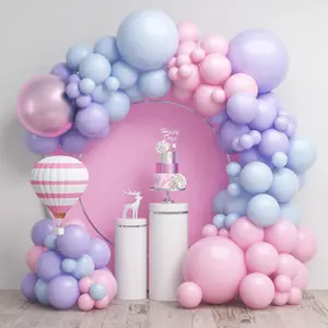99Pcs Pink Blue Balloon Arch Kit with Macaron Purple, Blue & Purple Party Balloons for Birthday, Wedding,Decorations (5,10,12,18inch) - Home Improvement.