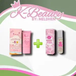 K-Beauty Sunscreen and Sweet Kiss Lip Serum - Refreshing Formula for a Radiant Skin, Suitable for All Skin Types Cica Daily Hydrate Moisture