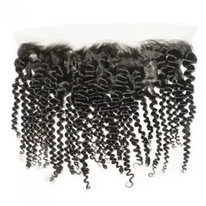 Kinky Curly 3 Bundles with 13x4 Frontal - Black Hair, Natural Texture, Versatile Style