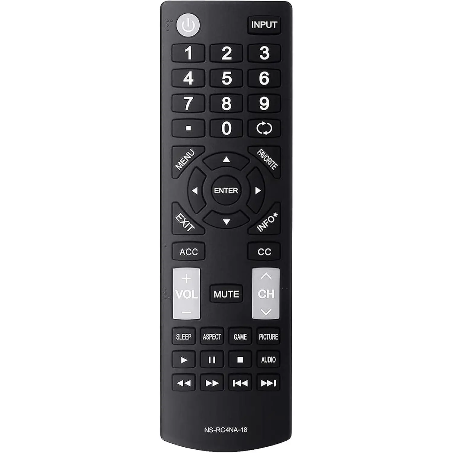 Universal NS-RC4NA-18 Remote Control Replacement for All Insignia TVs, No Programming Required(Not fit for Insignia fire TV)