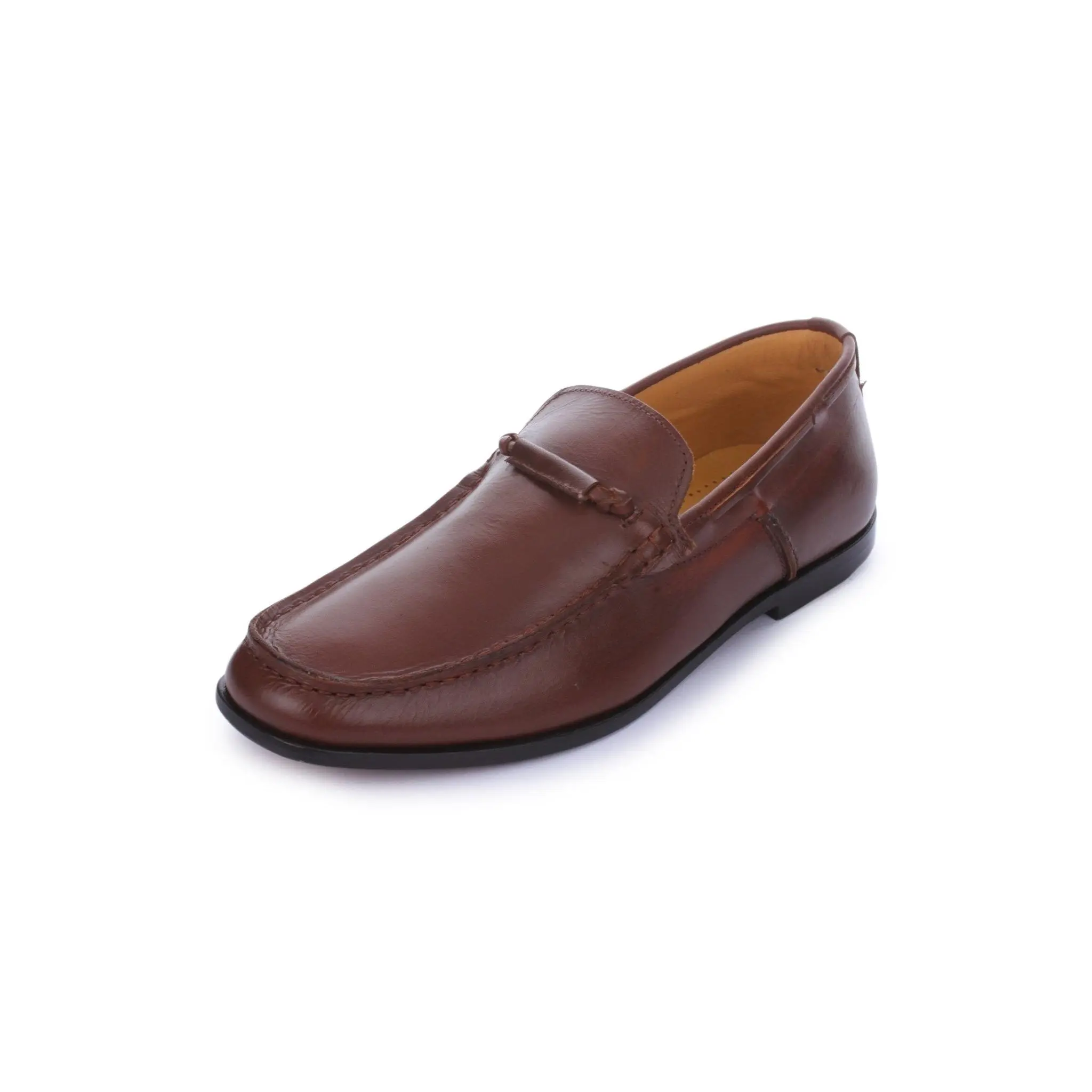 Men's Leather Moccasin Toe Business Loafers