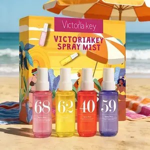 Brazilian Women's Perfume Set, Premium Fragrance Gift Box, Floral Fruity and Food Scents, 40ML X 4, Daily Use or Gift, Perfect for Any Occasion, Floral Fragrance Spray