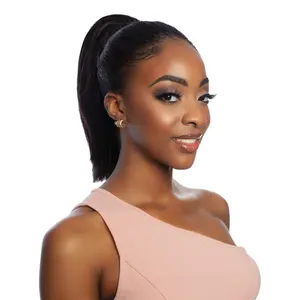 Mane Concept Human Hair Ponytail Pristine PRPE 05 Straight Drawstring Ponytail 12"