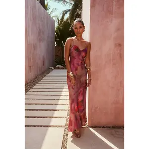 Marisela Berry Maxi Dress