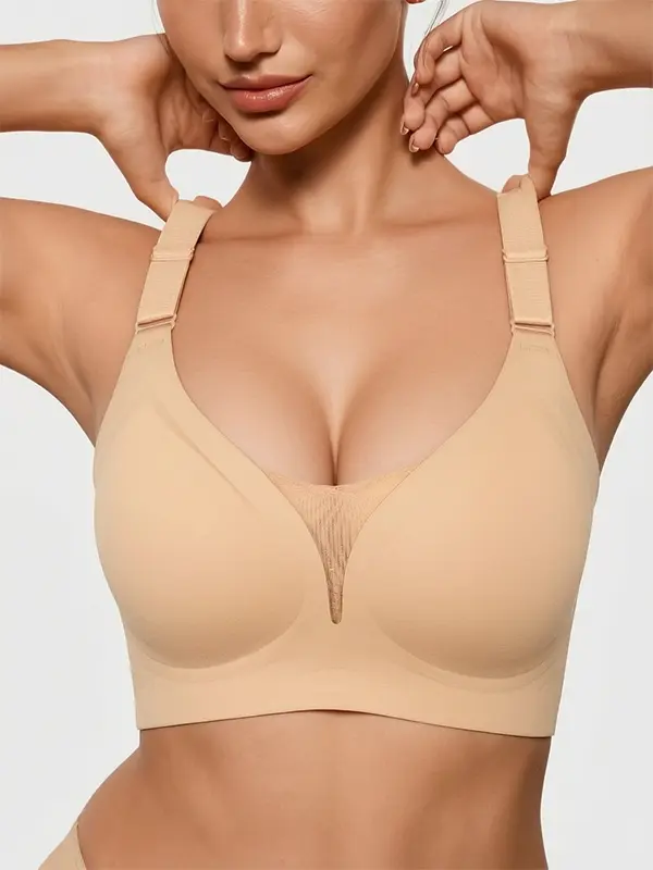 Seamless Bra ComfortableBreathable Seamless Bra,Soft SupportiveLingerie for DailyWear, Multiway Bra Womenswear