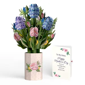 Hydrangea Mother's Day Bouquet and Sentiment Set for Sister