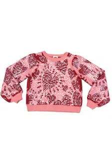 WOMEN'S FARM RIO PINK AND RED SWEATER SIZE M