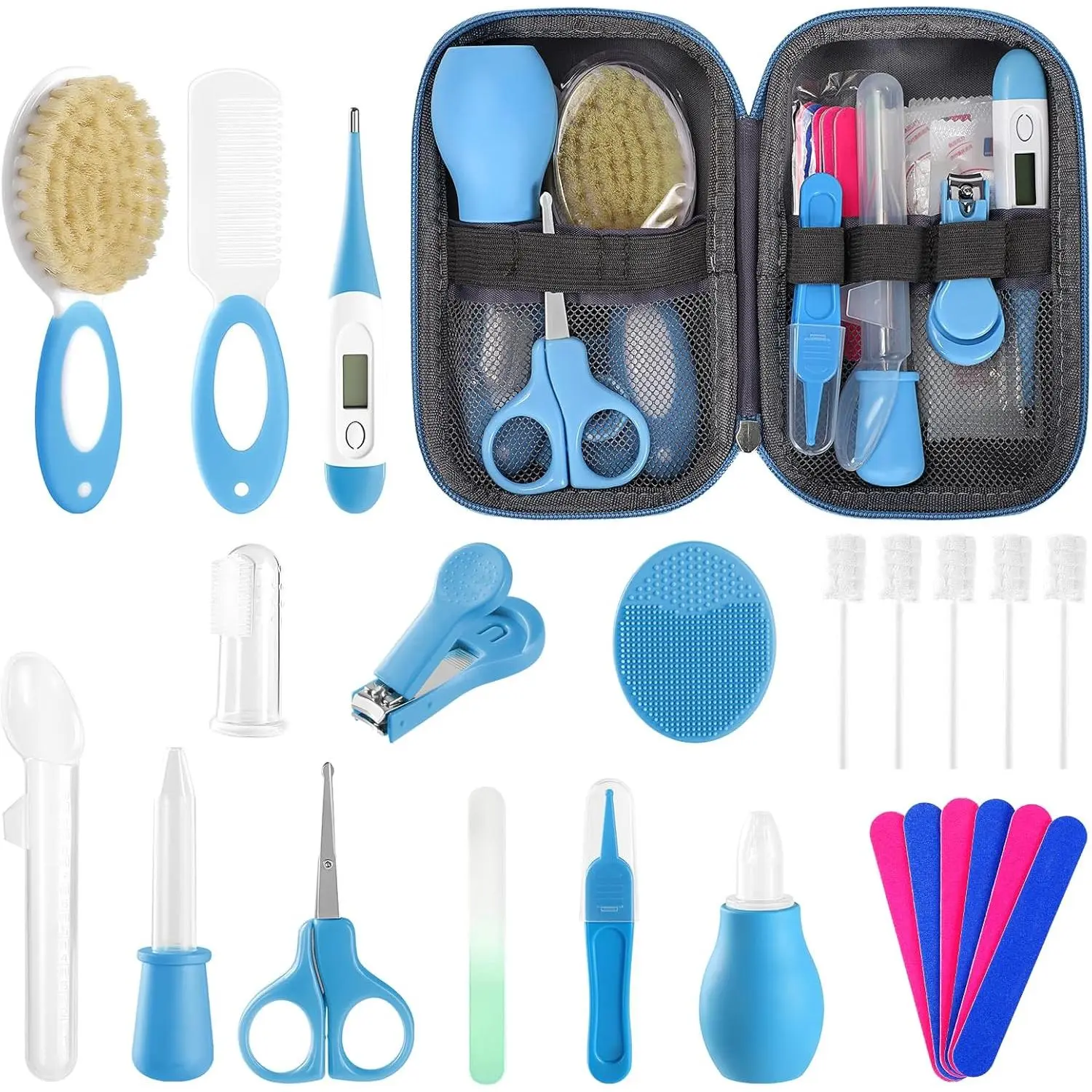 Baby Healthcare and Grooming Kit  Newborn Kids, 24PCS Upgraded Safety Baby Care Kit, Newborn Nursery Health Care Set, Baby Care Products