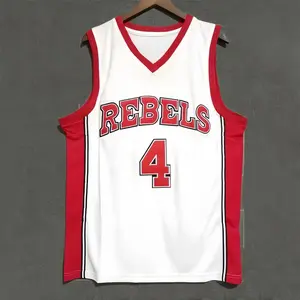 2025 University of Nevada Johnson No.4 men's and women's basketball uniform jersey American retro sports vest Christmas gift