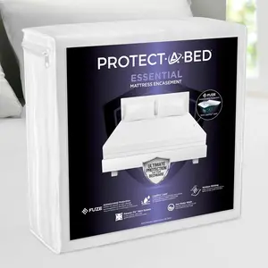 Zippered Mattress Encasement Full, 100% Waterproof Top, Bed Bug Resistant, Dust Mite Barrier Mattress Encasement, Breathable & Quiet, Antimicrobial, Fits 6"-11"​